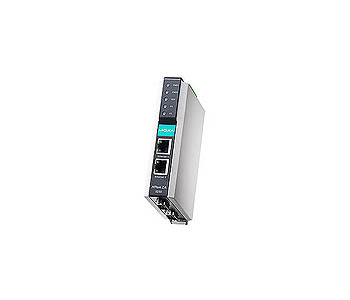 Moxa NPort IA-5250 - 2-port RS-232/422/485 serial device server, 10/100MBaseT(X) (RJ45) by MOXA